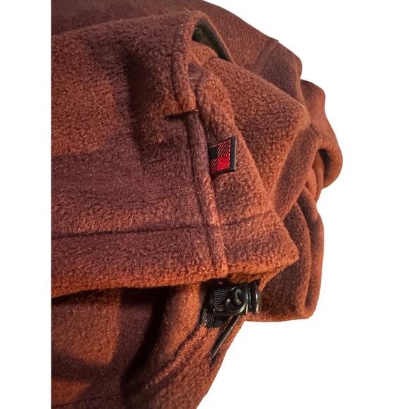 Woolrich Men’s Full-Zip Fleece Jacket — Mulberry Brown — Size L - Picture 4 of 7